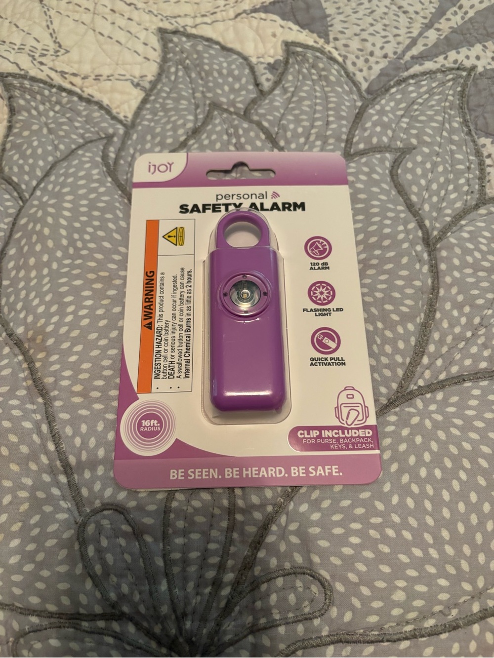 New Ijoy Personal Safety Alarm with Keyring and LED